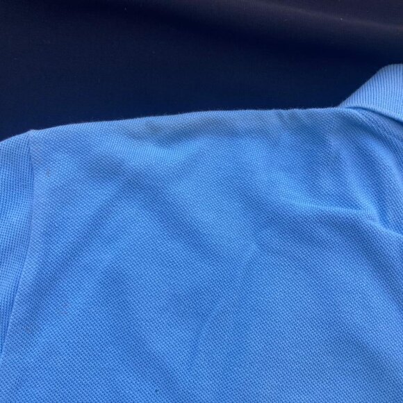 Burberry Brit Men’s Sky Blue Short Sleeve Polo 100% Cotton Embroidered Logo XXL - Picture 15 of 17